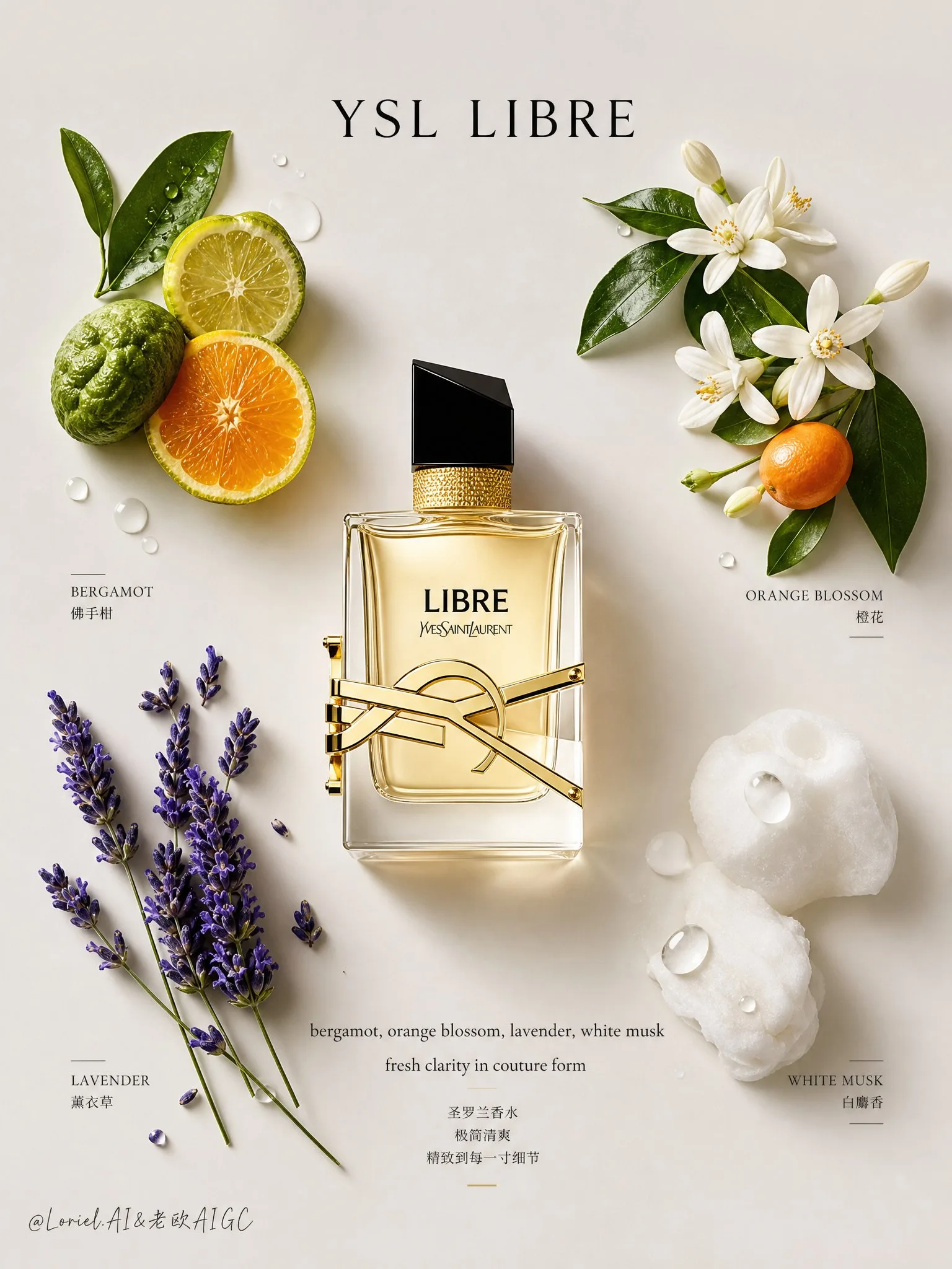 โปสเตอร์ Guerlain Aqua Allegoria: ส่วนผสมเรียบหรู 1