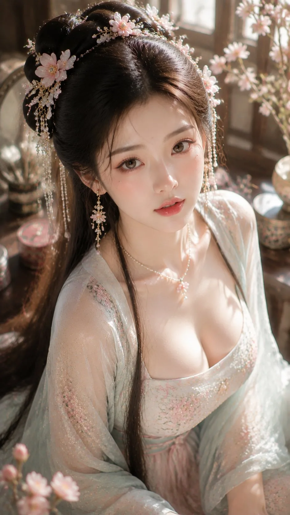 โฉมงามผู้ดีในฤดูใบไม้ผลิ: แต่งหน้าฉ่ำวาวสไตล์จีนโบราณ 1