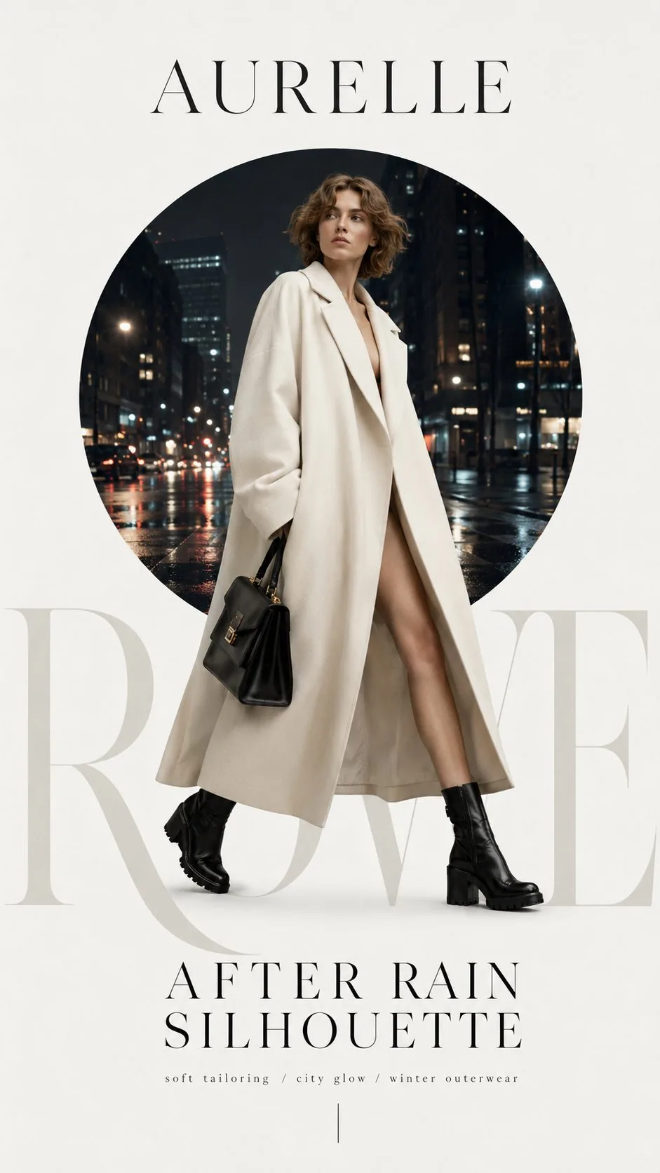 โปสเตอร์แฟชั่นกูตูร์: พิมพ์ดีดและองค์ประกอบแฟชั่น 1