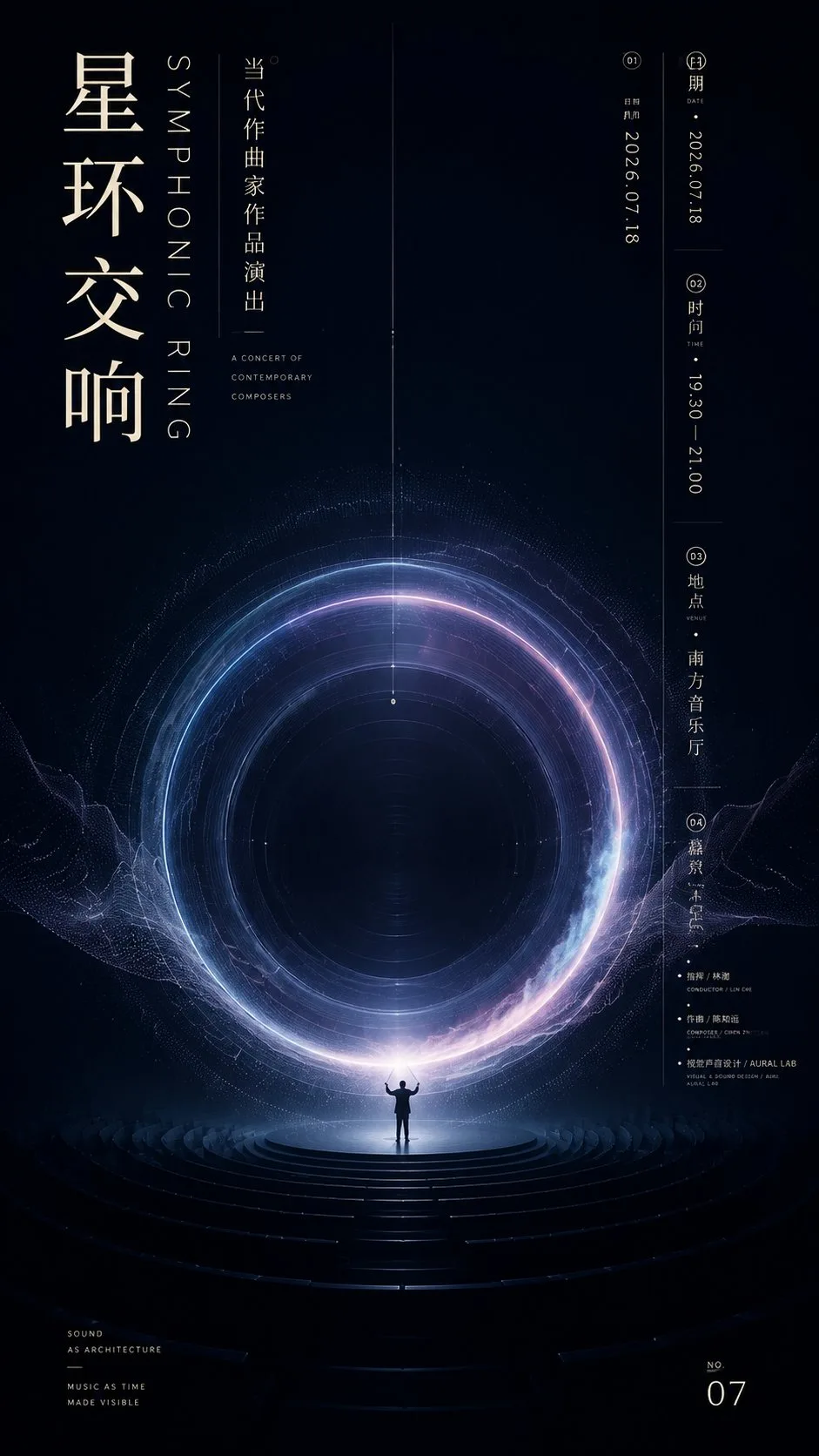 โปสเตอร์งานศิลปะเสียงวิชวลระดับไฮเอนด์ 1