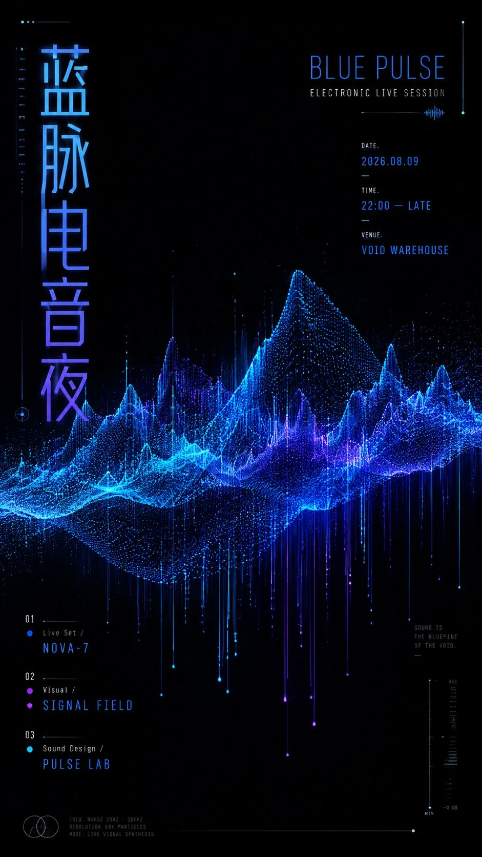 โปสเตอร์งานศิลปะเสียงวิชวลระดับไฮเอนด์ 2