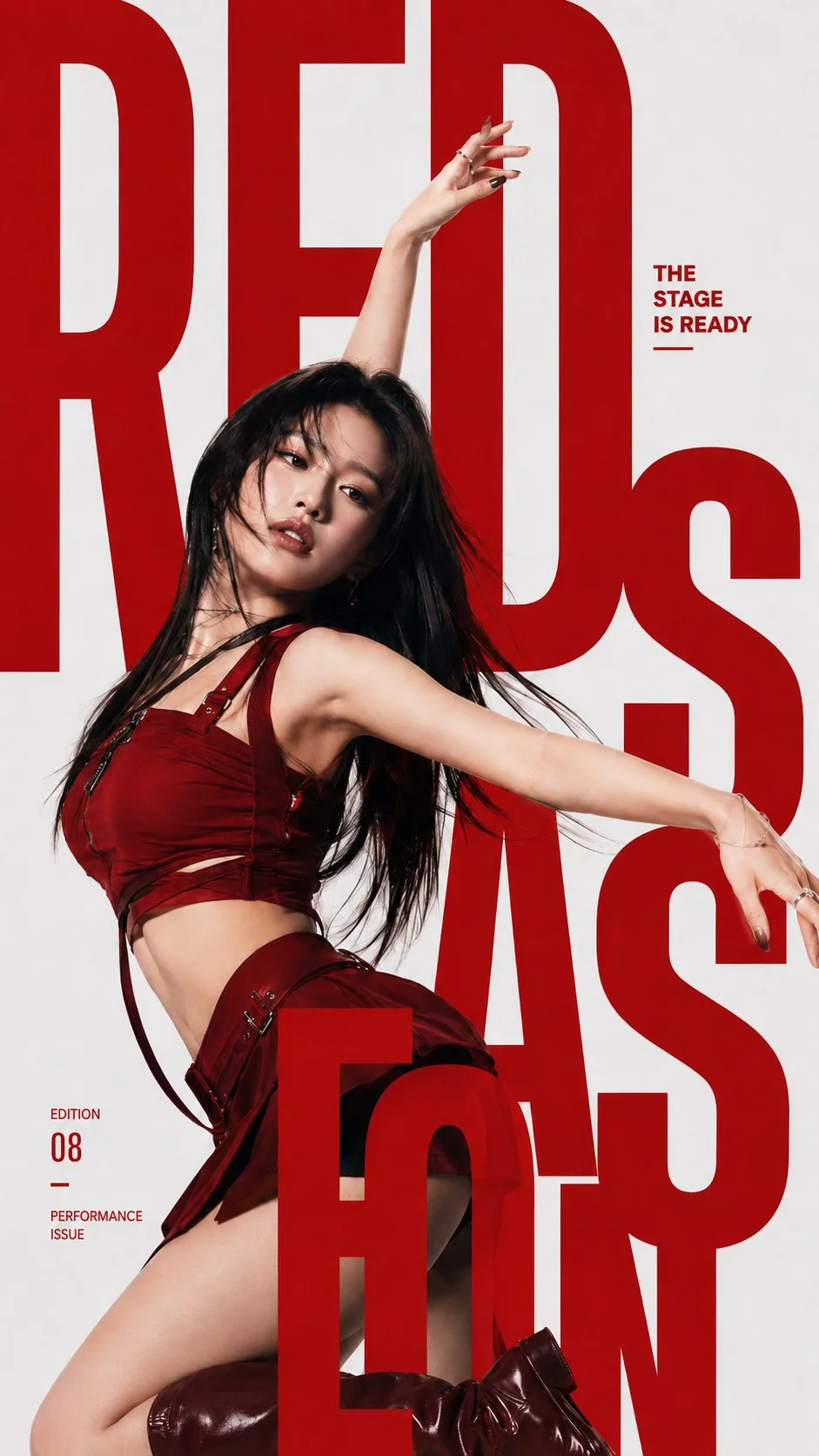 โปสเตอร์ไอดอลป๊อประดับพรีเมียม: ออกแบบตัวอักษร 1