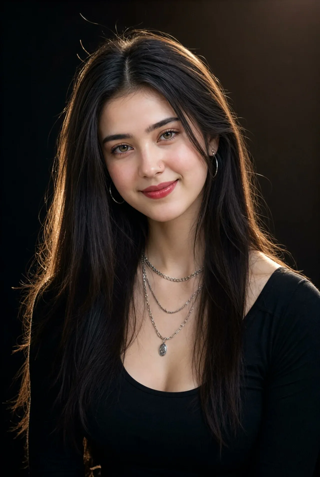 ภาพหญิงสาวผมดำสุดสมจริง 2