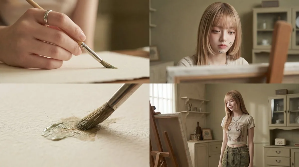 ASMR ภาพยนตร์: หญิงสาวกับการสร้างสรรค์ศิลปะ 1