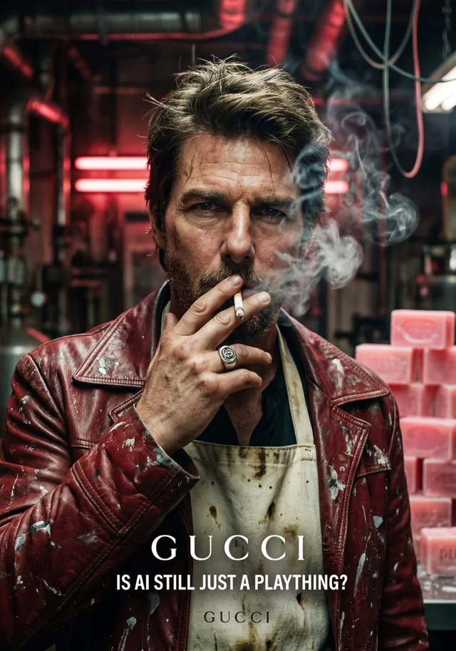 ทอม ครูซ สไตล์อินดัสเทรียล: ฮาร์ดคอร์ Gucci