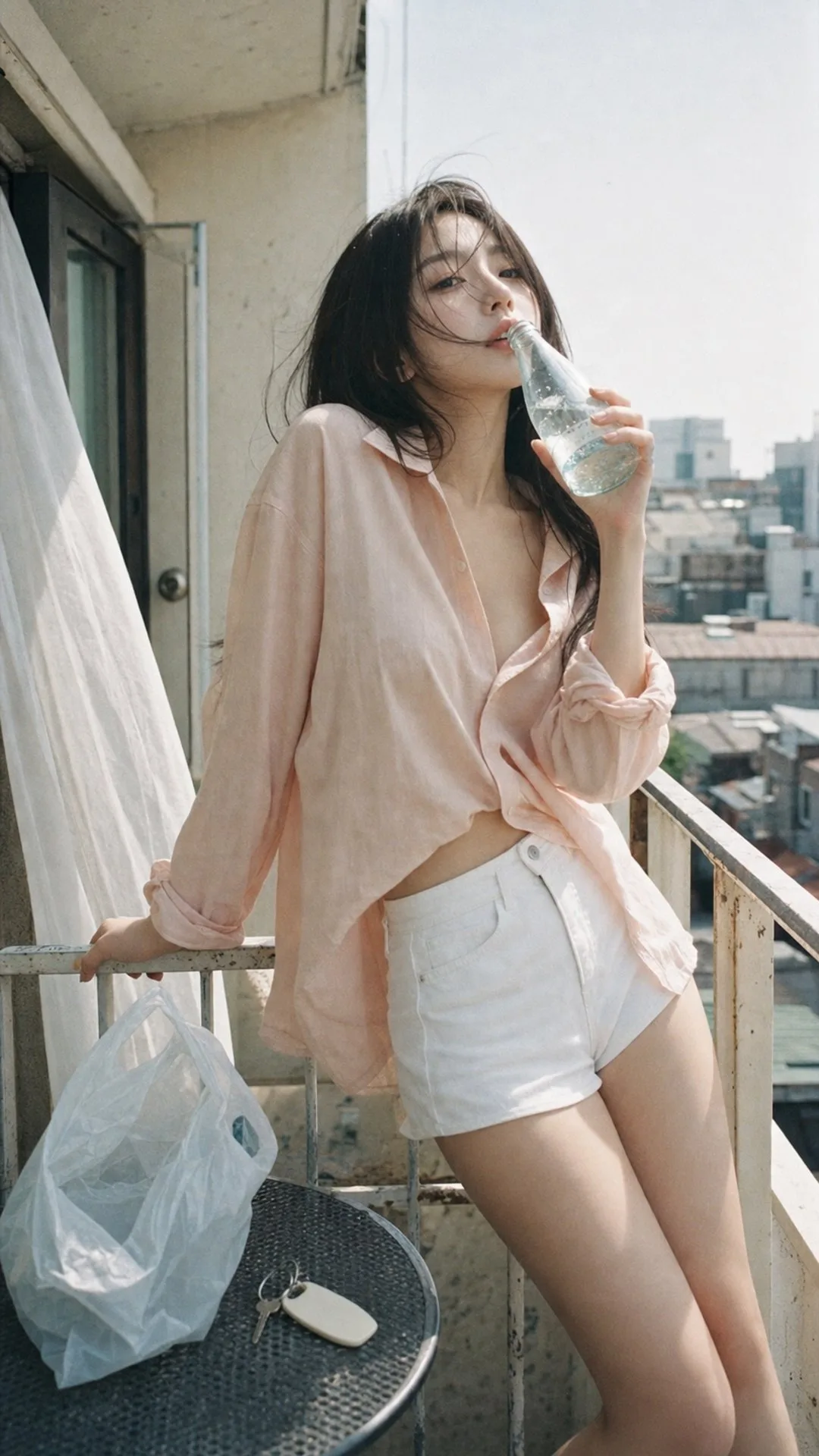สาวเกาหลีกับแสงและฟิล์มสไตล์ญี่ปุ่นในวันร้อน 1