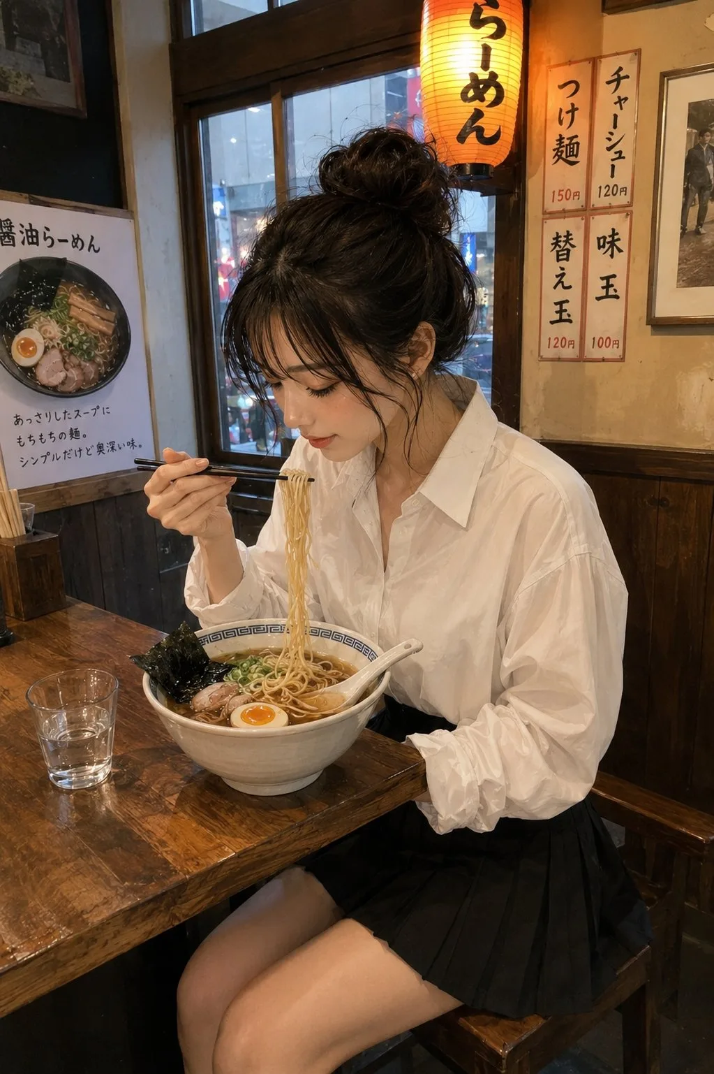 สาวราเม็งในโตเกียว: สไตล์นิตยสารญี่ปุ่น vs ภาพจริง 1