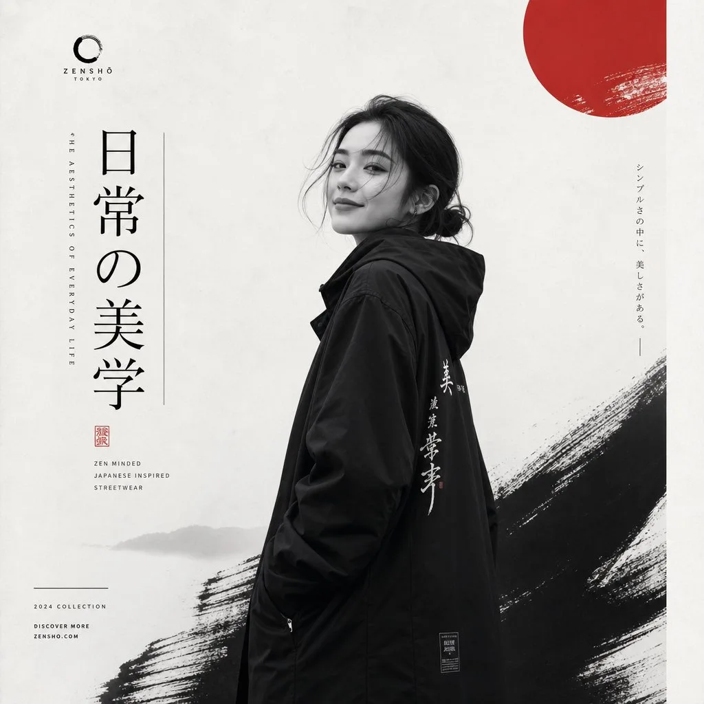 โปสเตอร์แฟชั่นญี่ปุ่นมินิมอลพรีเมียม 1