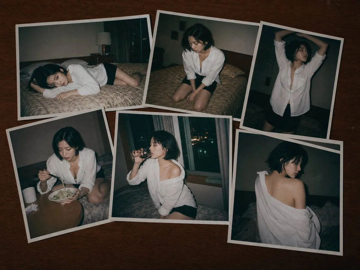 ชุดภาพสแนปช็อตสาวเอเชียในห้องโรงแรมสไตล์ญี่ปุ่น 1