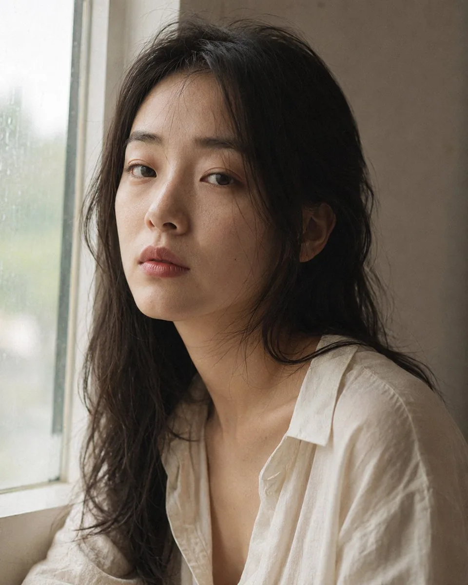 ภาพพอร์ตเทรตหญิงสาวญี่ปุ่นริมหน้าต่าง (เลนส์ 85mm) 1