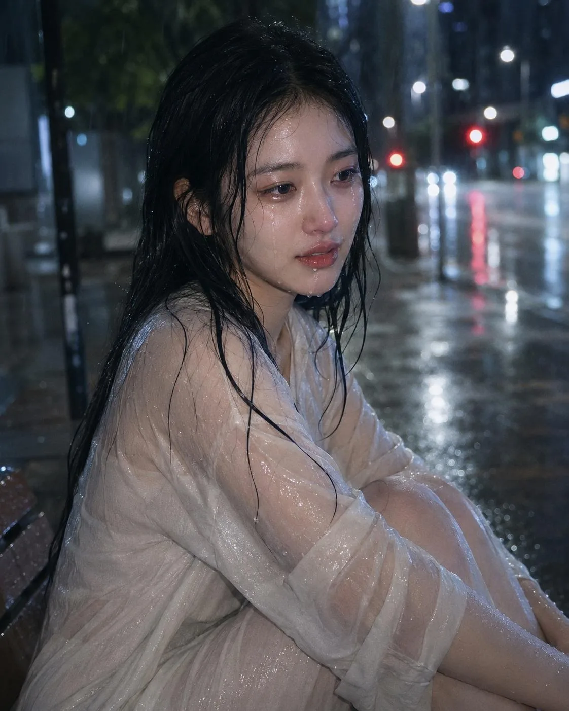 สาวน้อยเกาหลีอกหักกลางสายฝน ราตรี 2
