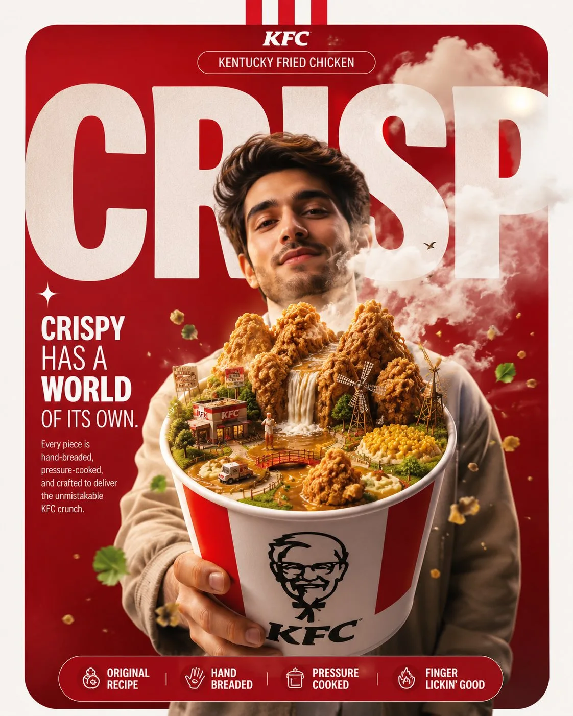 KFC จักรวาลไก่ทอดเหนือจริง โปสเตอร์โฆษณาพรีเมียม 1