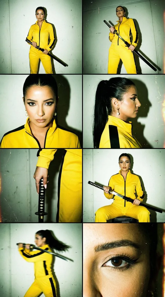 แฟชั่นแนว 'Kill Bill' ดิบๆ สไตล์กริดฟิล์ม 8 ช่อง