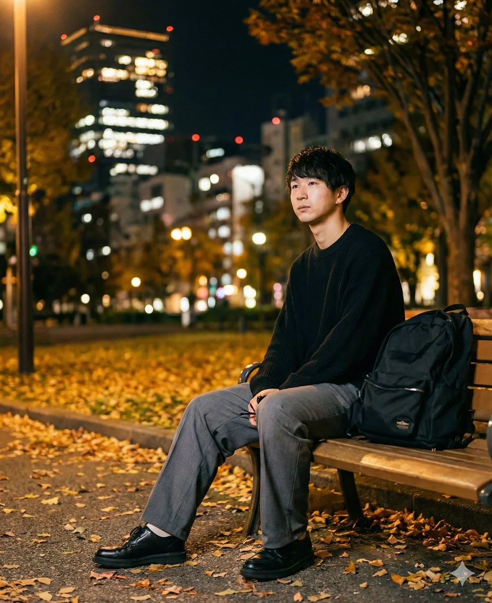แฟนหนุ่มเกาหลี: ภาพถ่ายกลางคืน 9 ช่องในสวนสาธารณะ 1