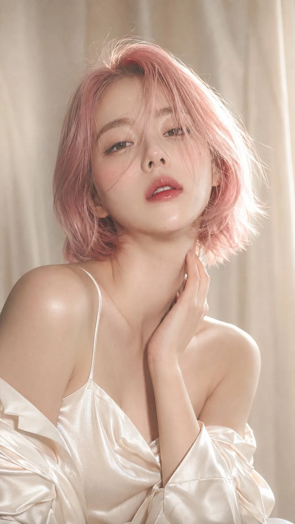 สาวผมชมพู สไตล์นิตยสารเกาหลี 1