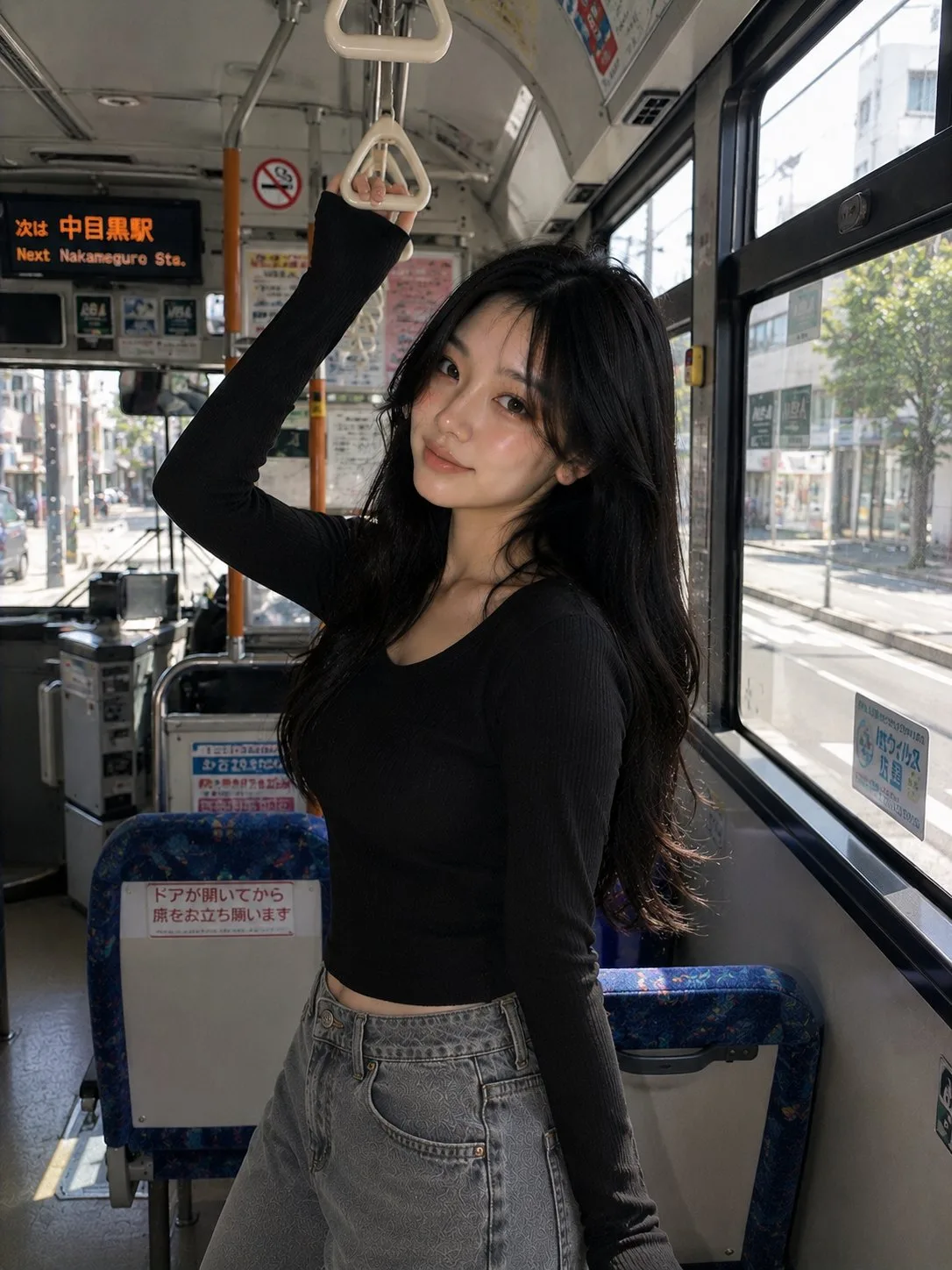 สาวเกาหลีบนรถเมล์ญี่ปุ่น: ภาพเหมือนสมจริง 1