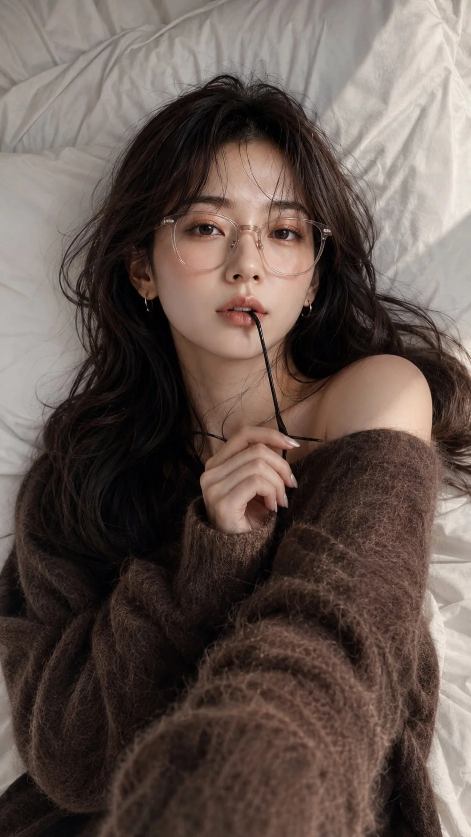 ภาพหญิงสาวสไตล์เกาหลี มินิมอลอบอุ่นในบ้าน 1