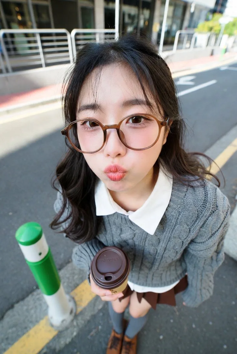 สาวคาเฟ่สตรีทเกาหลีสุดชิค 1