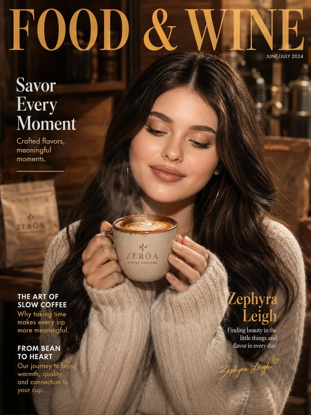 สาวเกาหลีสุดชิกบนปกนิตยสารกาแฟ 1