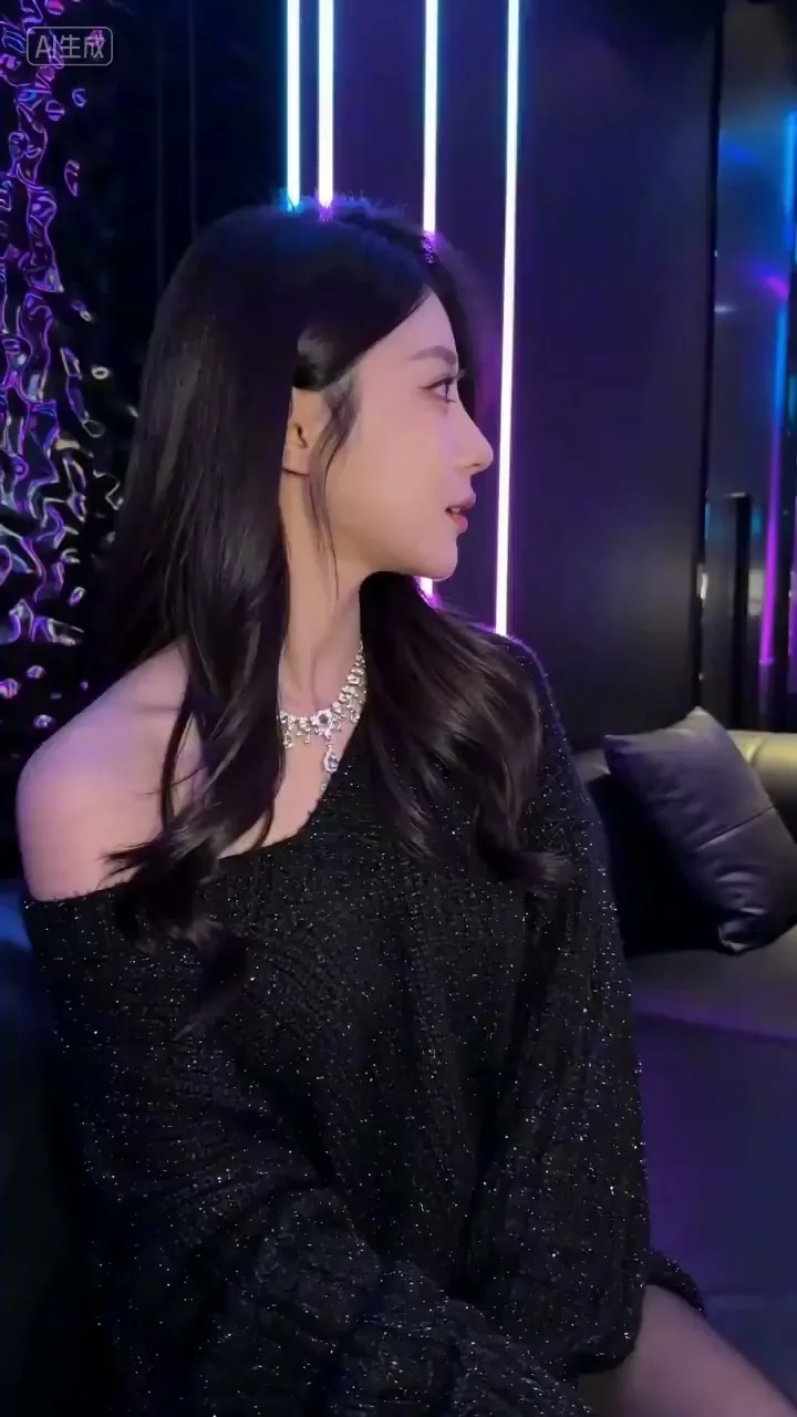 สาวสวยในแสงนีออน KTV สไตล์สมจริง 1