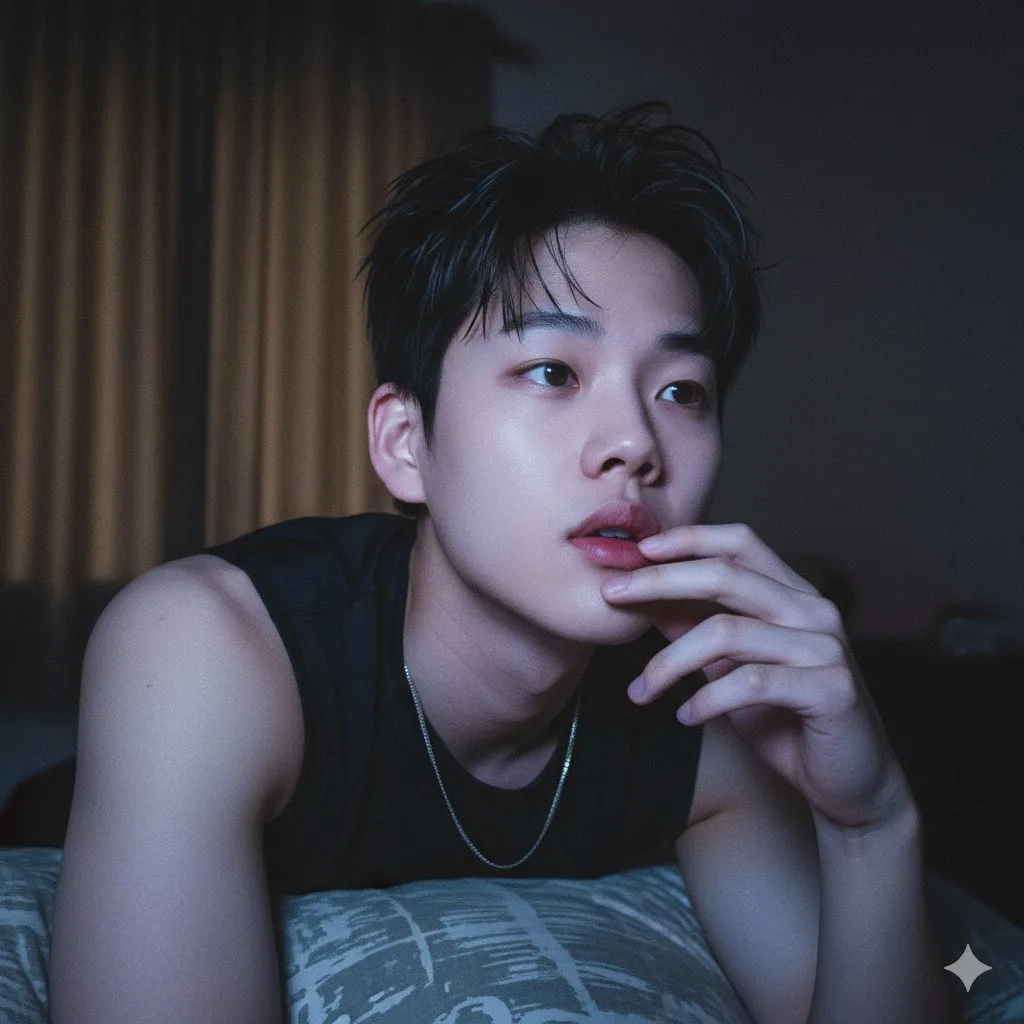 เซลฟี่ในห้องนอนยามค่ำคืน: อารมณ์ลอฟท์สุดผ่อนคลาย 1