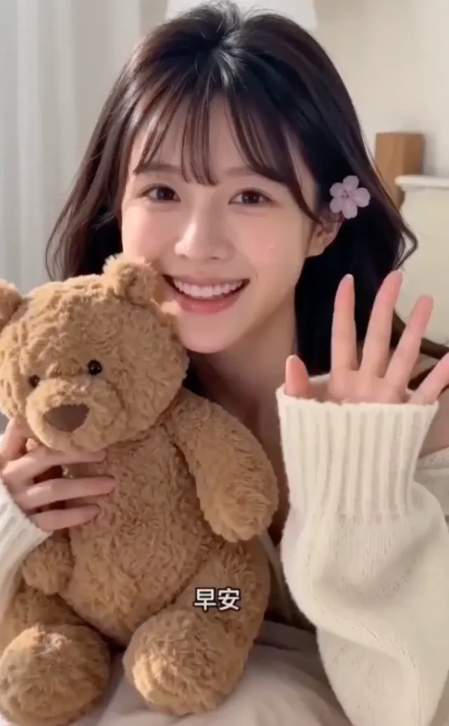 สาวหวานขี้เซาตื่นนอนยามเช้า