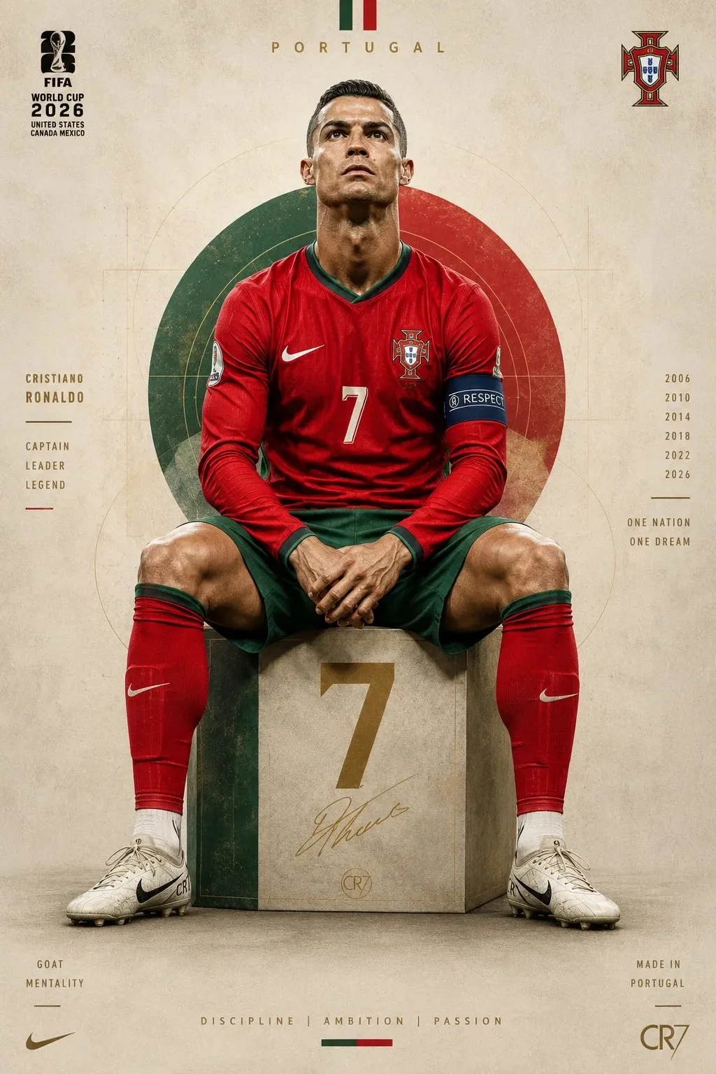 โปสเตอร์นักฟุตบอลโปรตุเกสระดับตำนาน #7 1