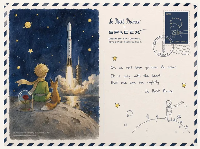 โปสการ์ดเจ้าชายน้อย x SpaceX