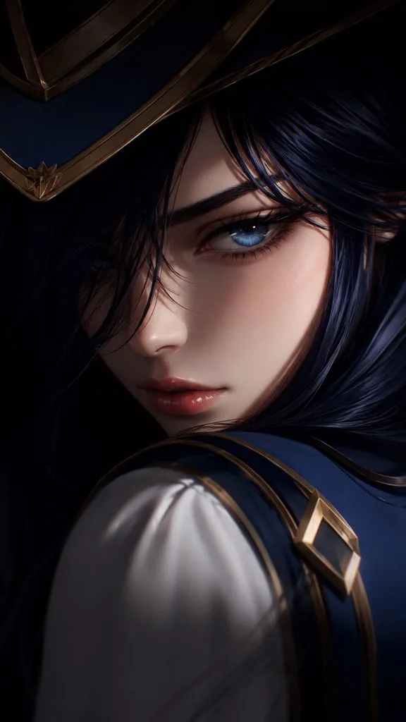 โปสเตอร์ตัวละคร Caitlyn สไตล์ภาพยนตร์ดาร์ก 1