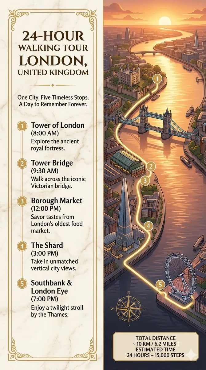 โปสเตอร์ทัวร์เดินลอนดอน 24 ชั่วโมง 1