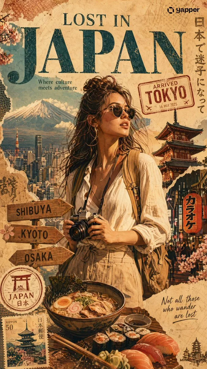 โปสเตอร์ท่องเที่ยวญี่ปุ่น: หลงใหลแดนอาทิตย์อุทัย 1