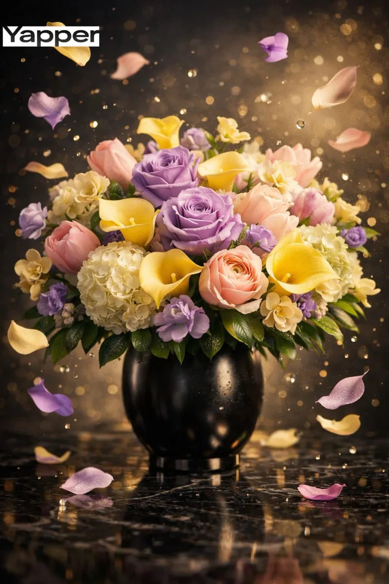 ภาพมาโครกลีบดอกไม้ลอยน้ำลอยฟ้า สุดหรูหรา 1