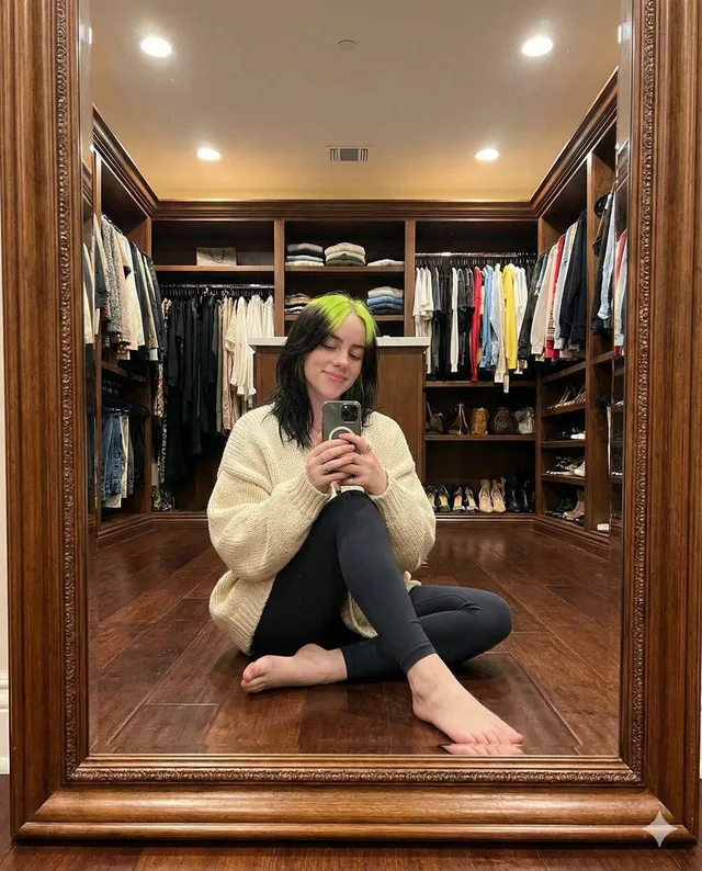 สาวเซลฟี่สุดชิลในวอล์คอินโคลเซ็ตหรู