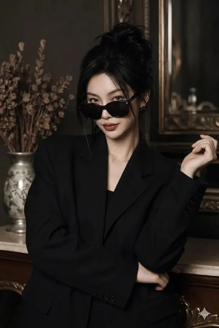 ภาพพอร์เทรตหญิงสาวสไตล์ดาร์กแฟชั่นสุดหรู 2