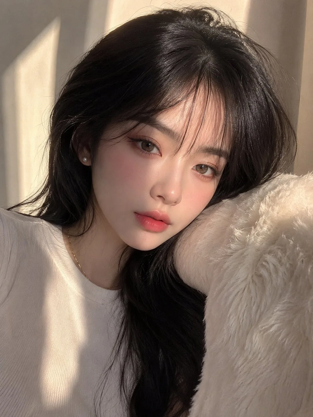 ภาพบุคคลนิตยสารความงามหญิงสาวเอเชียตะวันออก 1