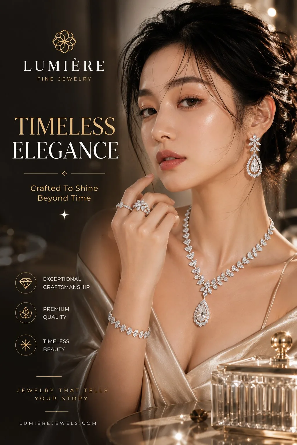 โปสเตอร์แฟชั่นเครื่องประดับเพชรสุดหรู 1