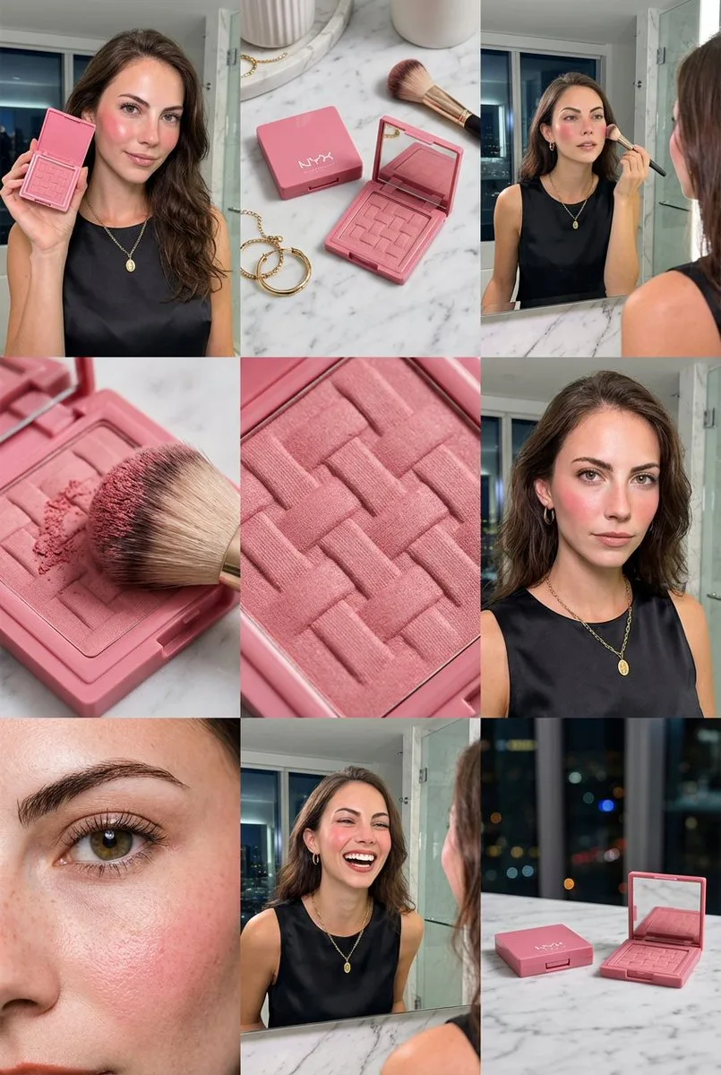 NYX บลัชออน 9 ชิ้นบนหินอ่อนหรูหรา 1