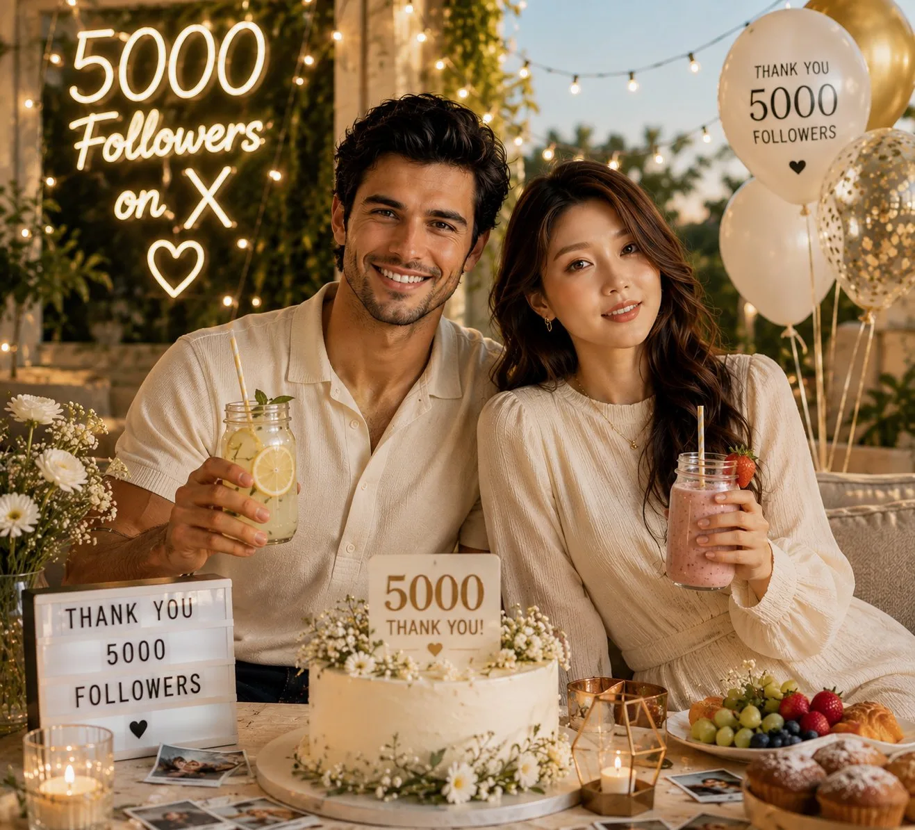 ฉลองไมล์สโตน 5,000 ผู้ติดตามสุดหรู 1