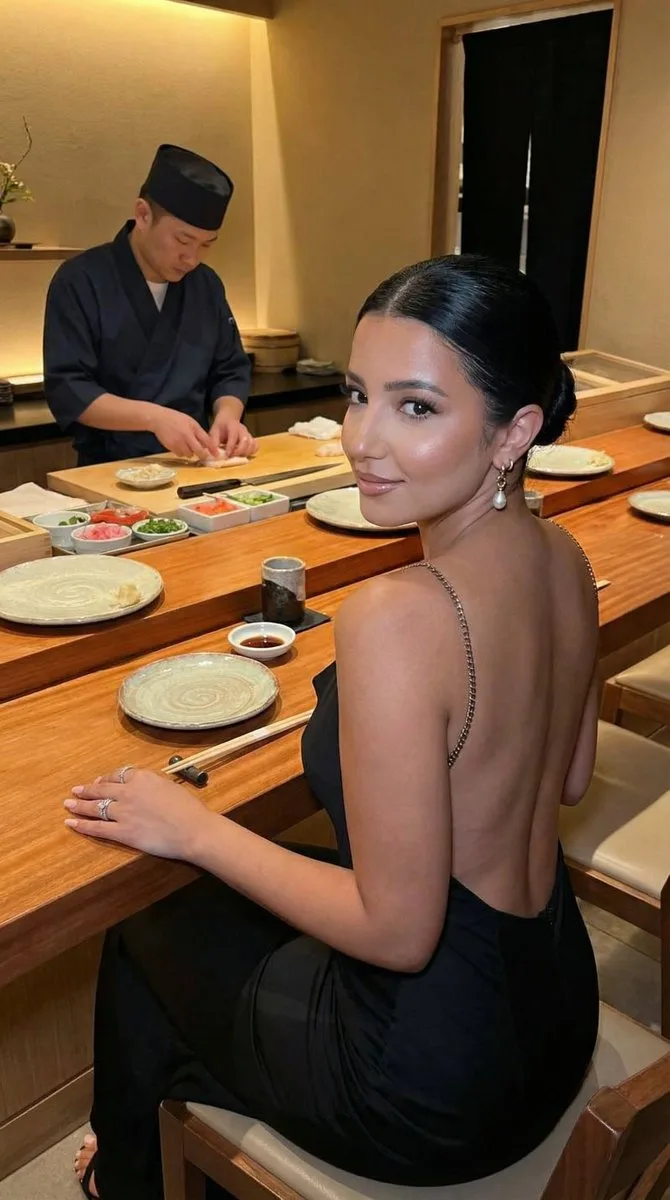 พอร์เทรตหรู: หญิงสาว ณ ซูชิบาร์ 1