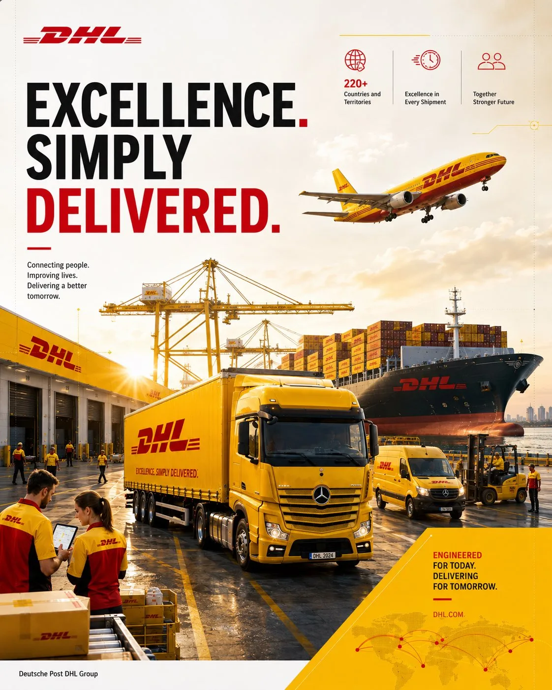 โปสเตอร์ Maersk: แคมเปญโลจิสติกส์ระดับโลก 2
