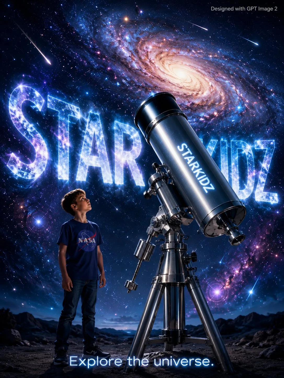 โปสเตอร์โฆษณา StarKidz: เด็กชายกับกล้องโทรทรรศน์ยักษ์ 1
