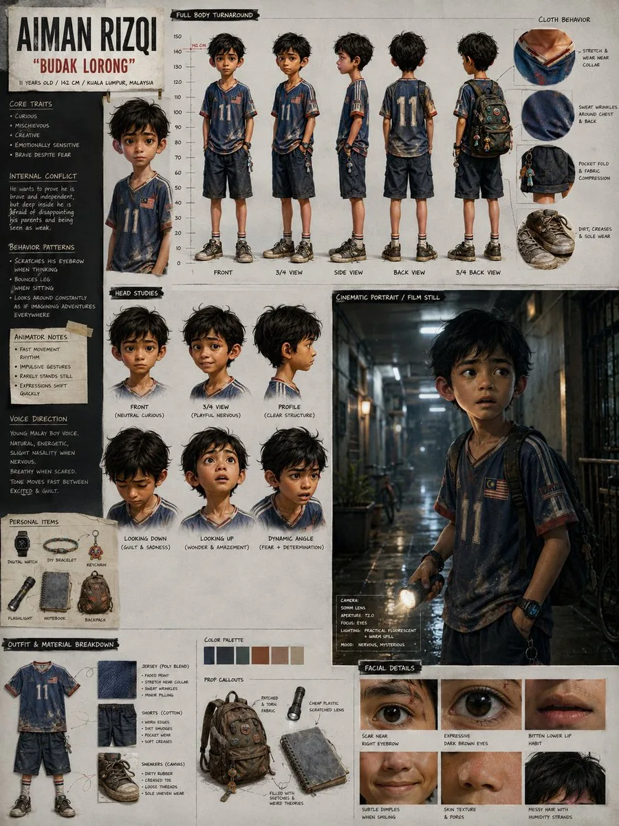ออกแบบตัวละครแอนิเมชันมาเลเซีย: ไอมัน ริซกี 1