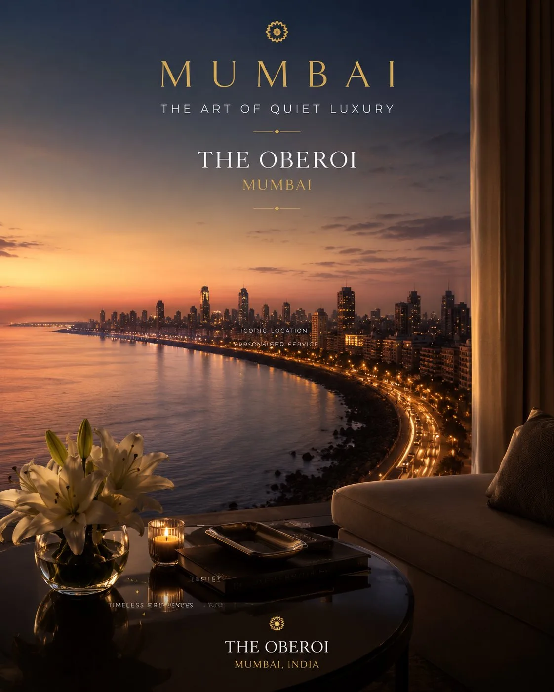 โปสเตอร์การตลาดระดับโลกของโรงแรม Mumbai Marriott 1
