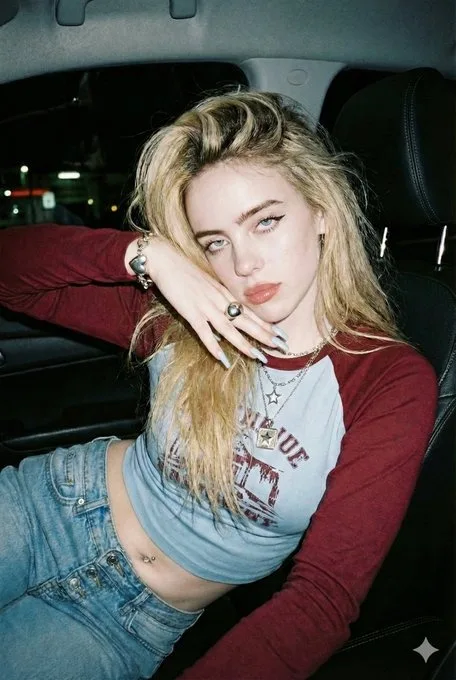 สาว Y2K ผมบลอนด์ สไตล์แฟลชสุดจี๊ด