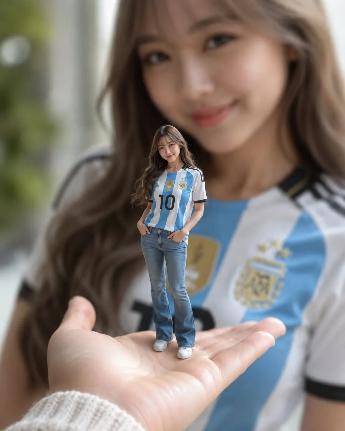 สาวนักฟุตบอลอาร์เจนตินาจิ๋วบนฝ่ามือ 1