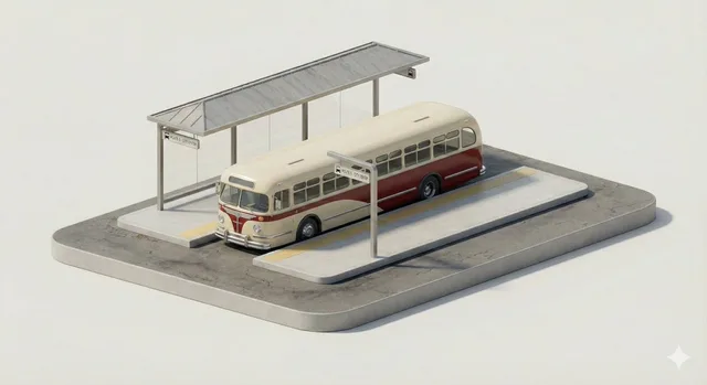 โมเดลจิ๋ว 3D รถขนส่งเมือง