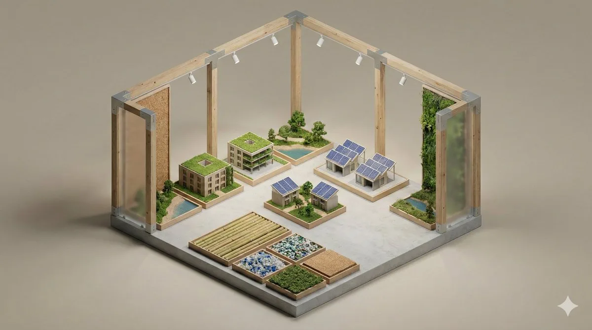 โมเดลจำลอง 3D ตู้จัดแสดงสไตล์มินิมอล 1