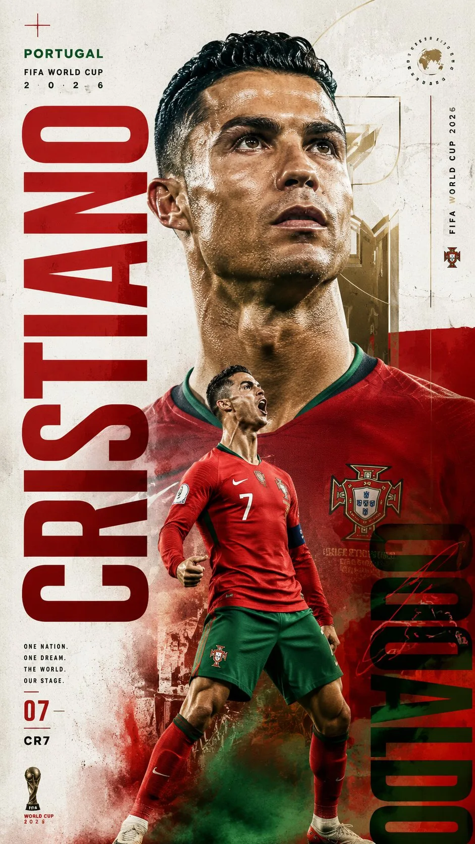 โปสเตอร์นักฟุตบอลสไตล์ Minimal Editorial 1