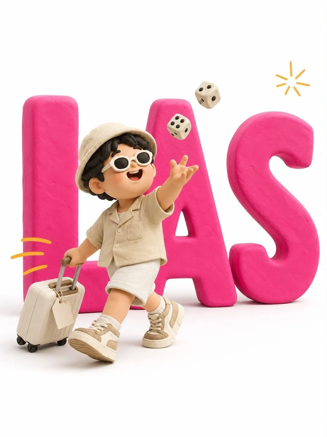 อาร์ตตัวอักษร 3D ดินน้ำมันพร้อมคาแรคเตอร์ 1