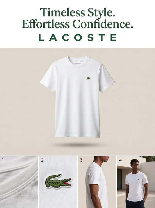 โฆษณาเสื้อยืด Lacoste ดีไซน์มินิมอลเหนือกาลเวลา